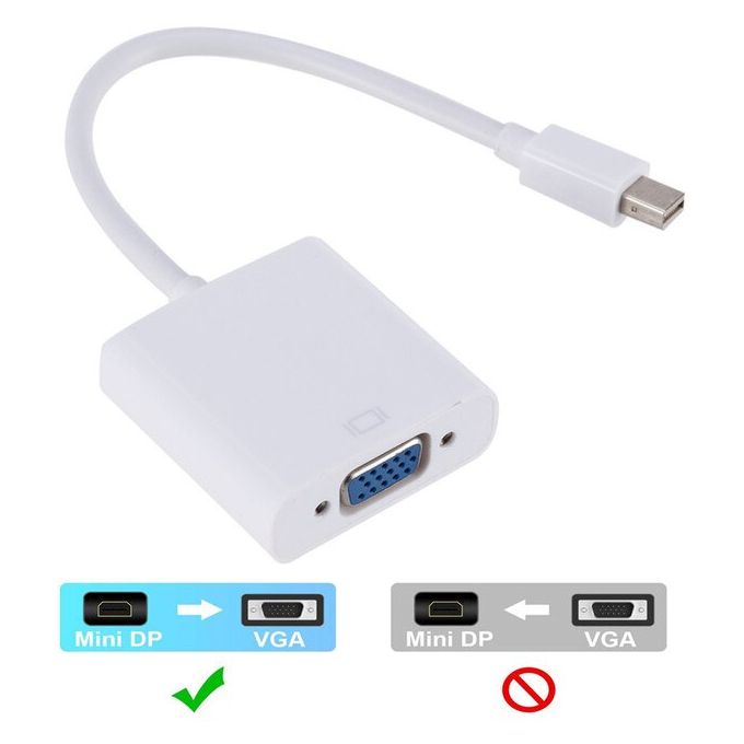 Adaptateur Mini Display port DP male vers VGA Femelle