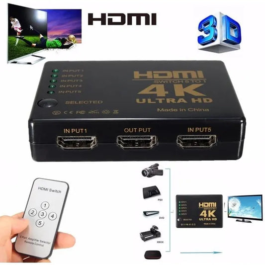 Switch HDMI Commutateur 5Port 1080P avec une télécommande