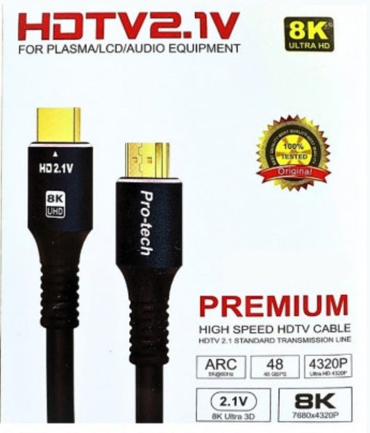 câble HDMI 2.1V 8K 48Giga/s 10M