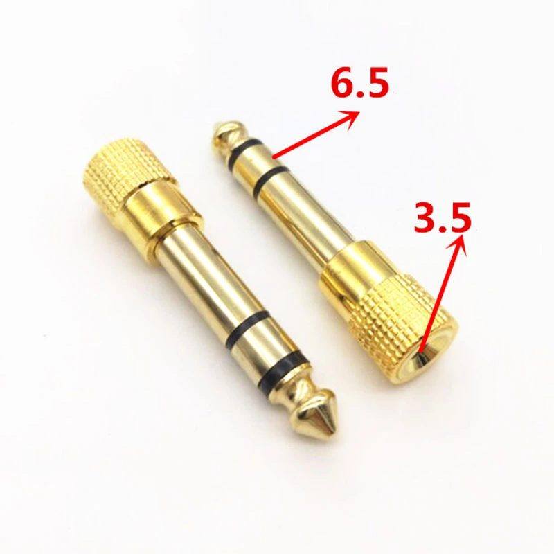 Adaptateur Jack 6.5mm Mâle vers 3.5mm Femelle, Casque Prise Adaptateur Audio Connecteur Stéréo pour Casque, Guitare Électrique, Carte Son, Smartphone...