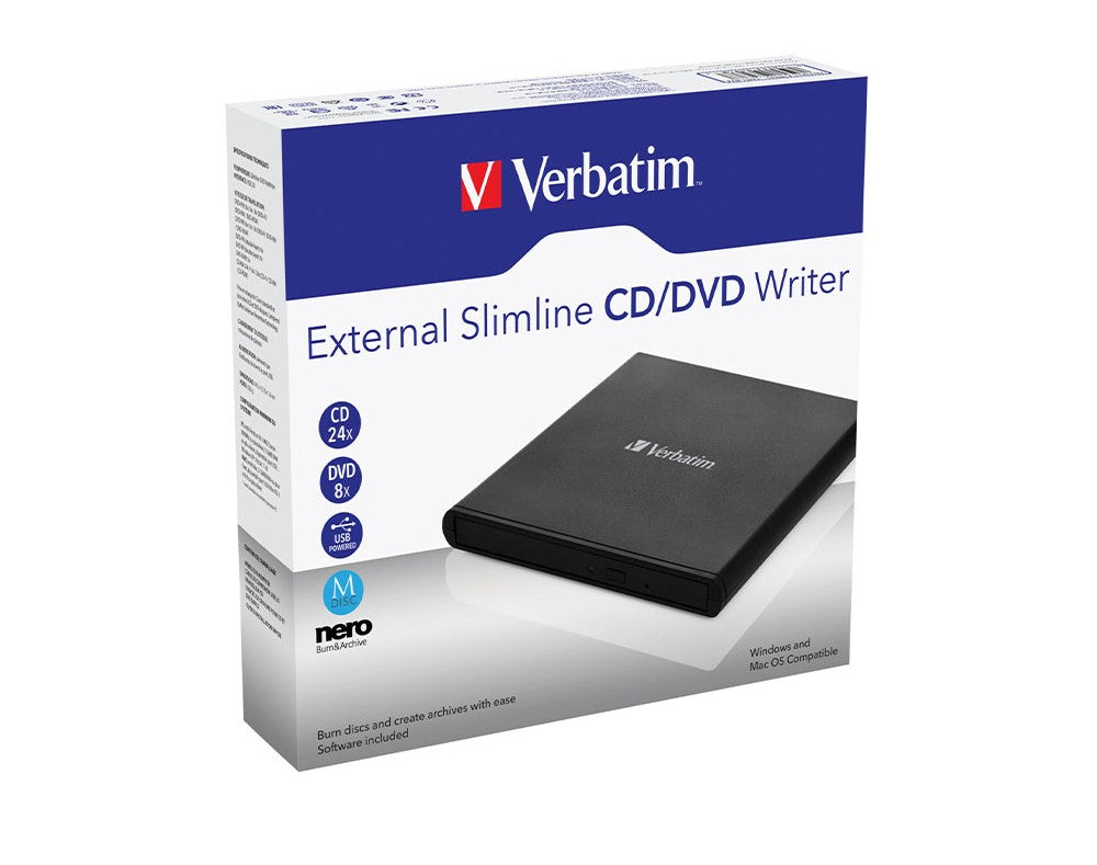 Verbatim Graveur CD DVD original externe Slimline USB3.0