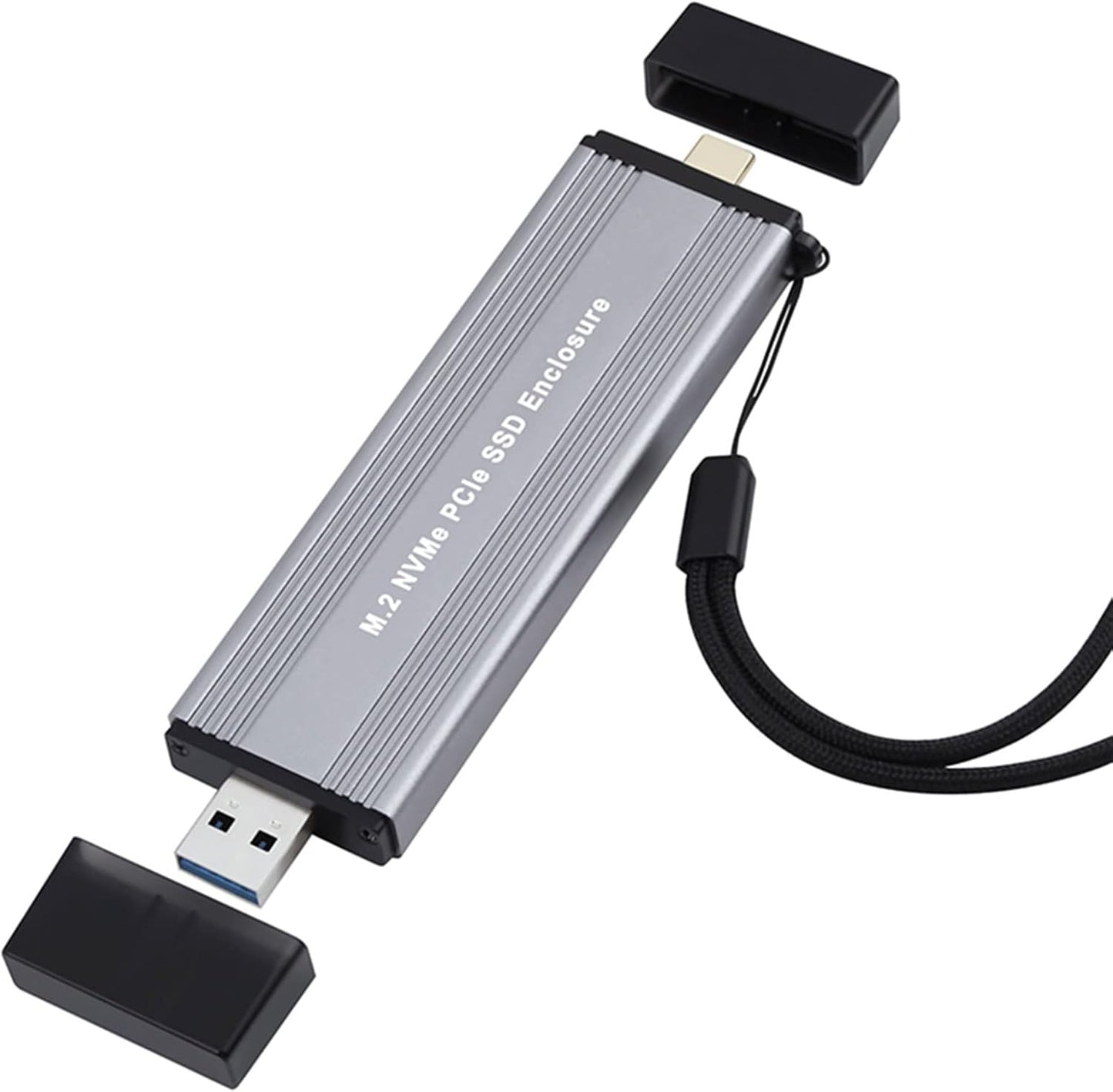 Boîtier SSD M2/NVME/NGFF vers USB3.1 Gen2/USBC en aluminium