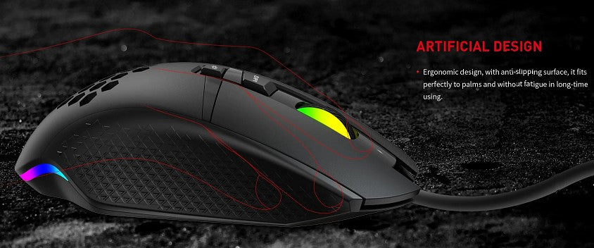 Souris Gaming Havit GAMENOTE MS1022 RGB LED (8 buttons) filaire