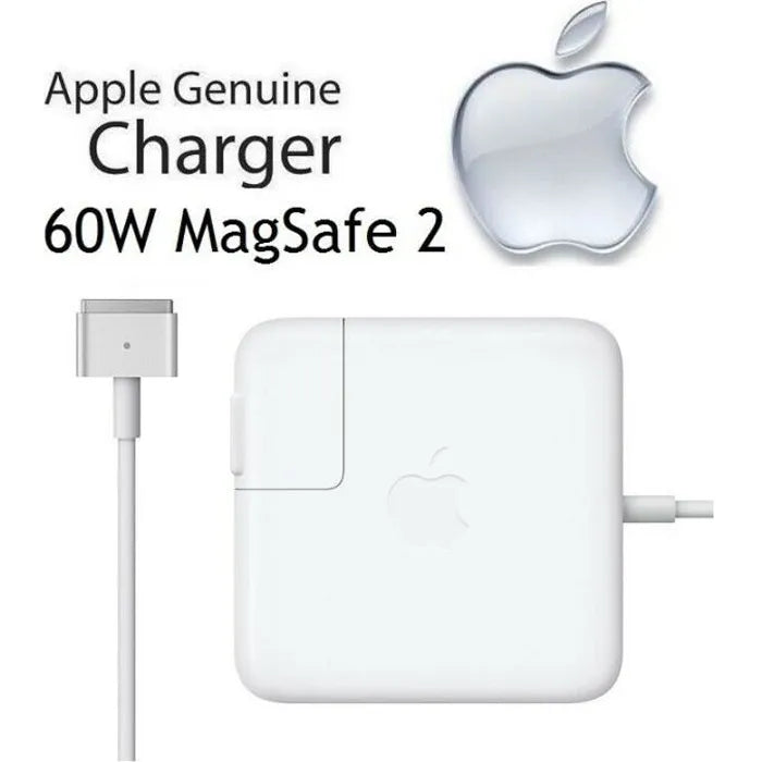 Adaptateur secteur et chargeur Apple compatible 60W Magsafe 2  pour Macbook Pro Air